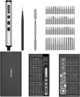 KUAIQU KDS6801 68 in 1 Mini Electric Screwdriver Set, 5 Torque Settings, Magnetic Bits for PC/iPhone/Watch Repair
